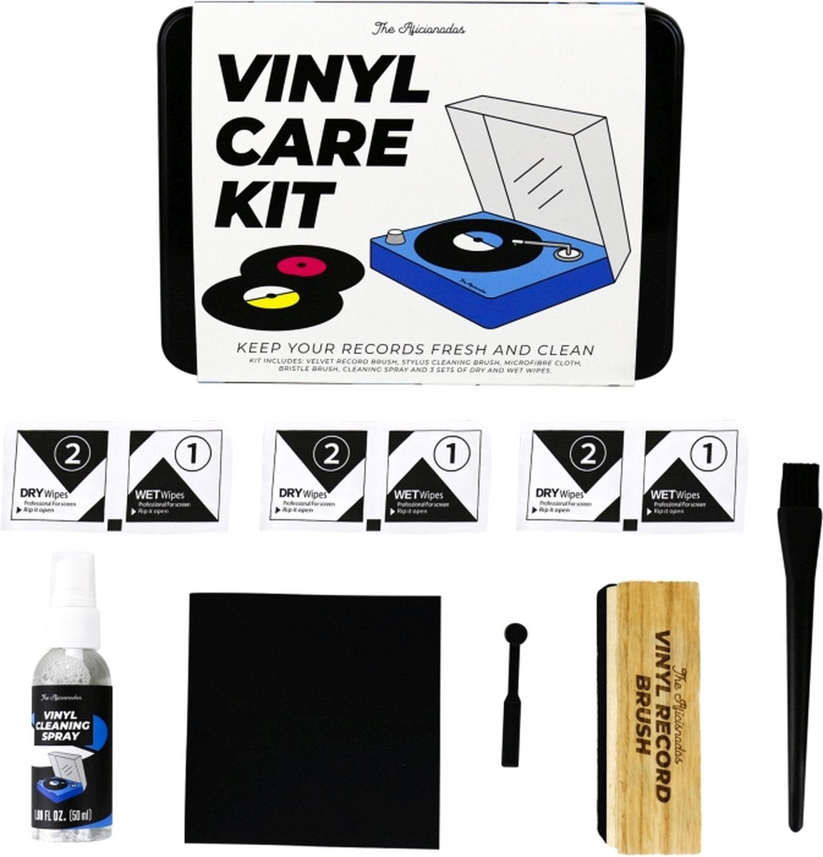 Vinyl Record Cleaning Kit with 2 x SSTY8 Stylus