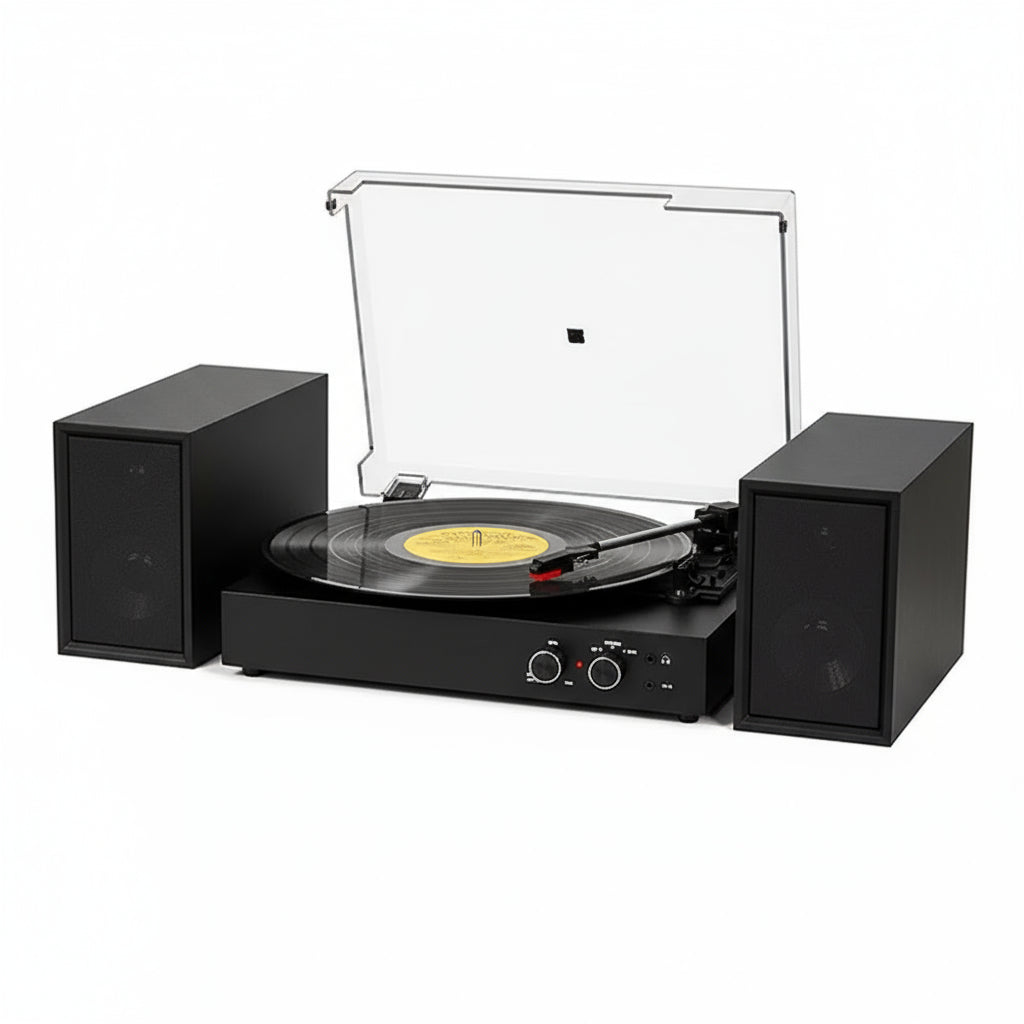 Harrow Record Player with Bluetooth Black