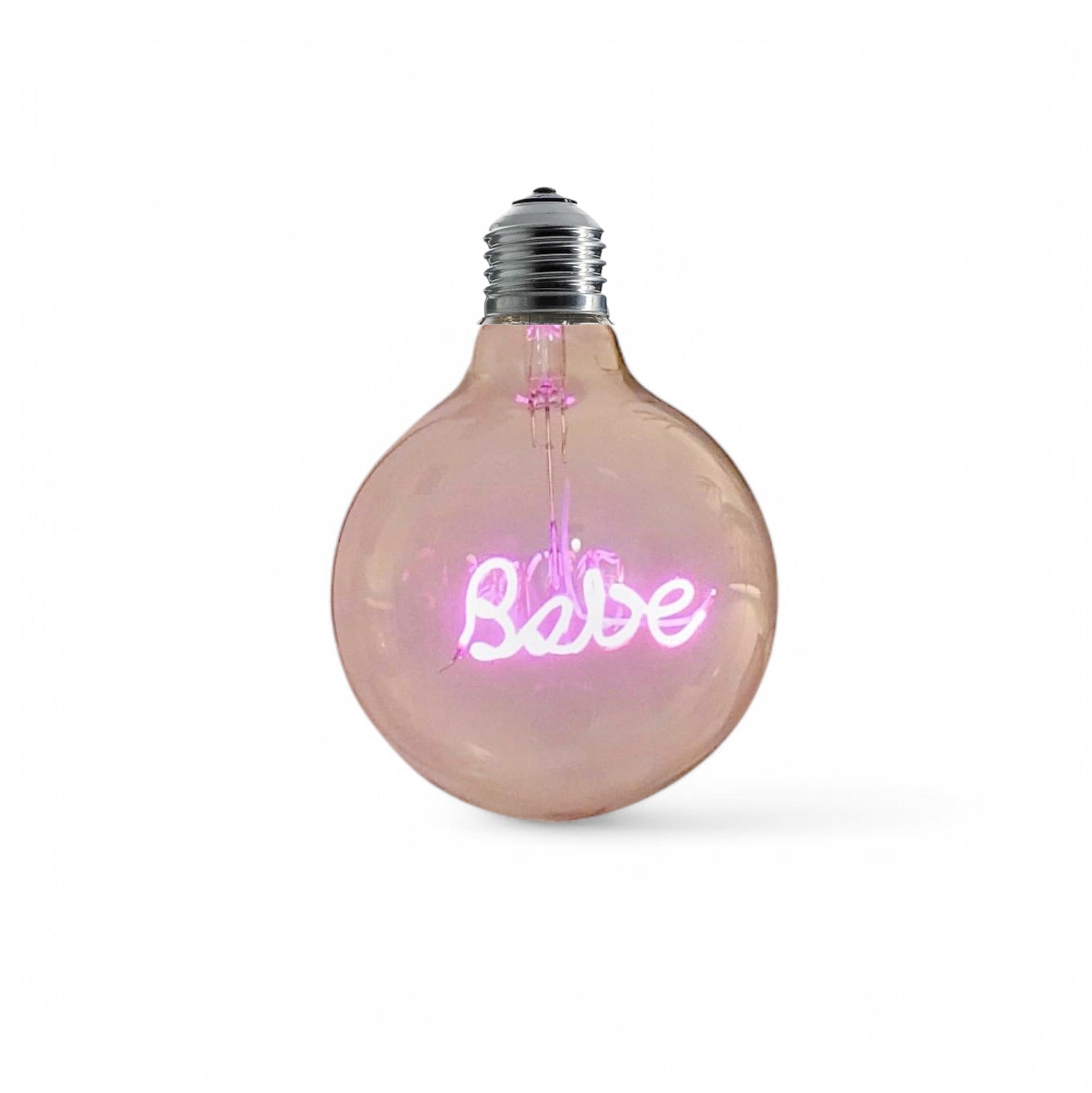 Babe Text Bulb & Desk Lamp - Screw Up