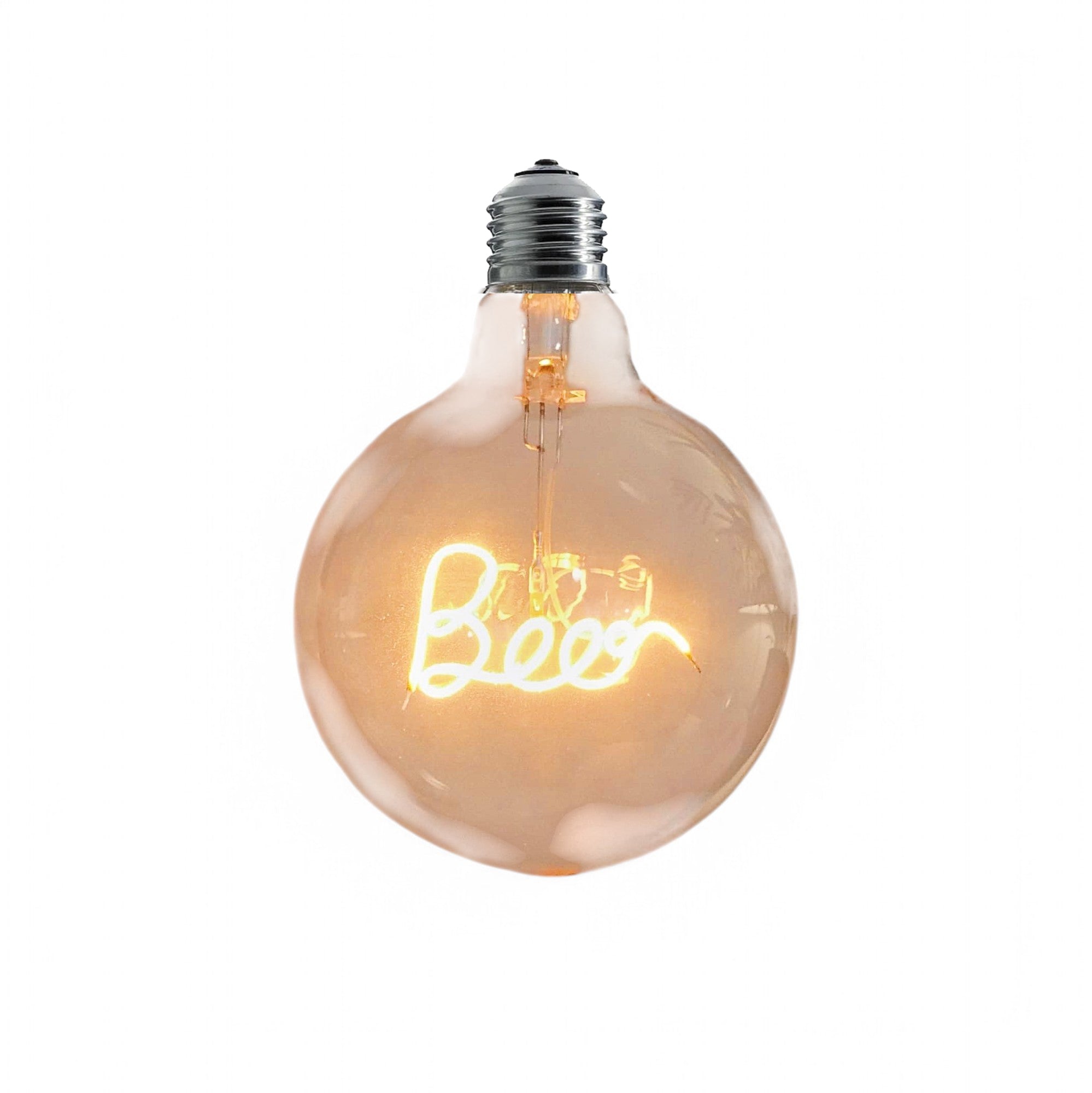 Beer Text Bulb & Desk Lamp - Screw Up