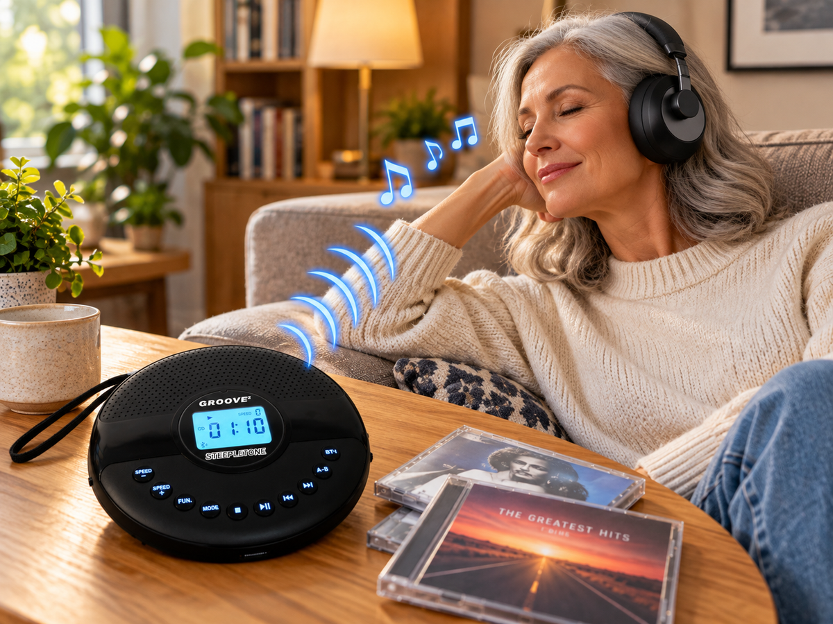 Groove2 Rechargeable CD Player Bluetooth Transmit and Receive