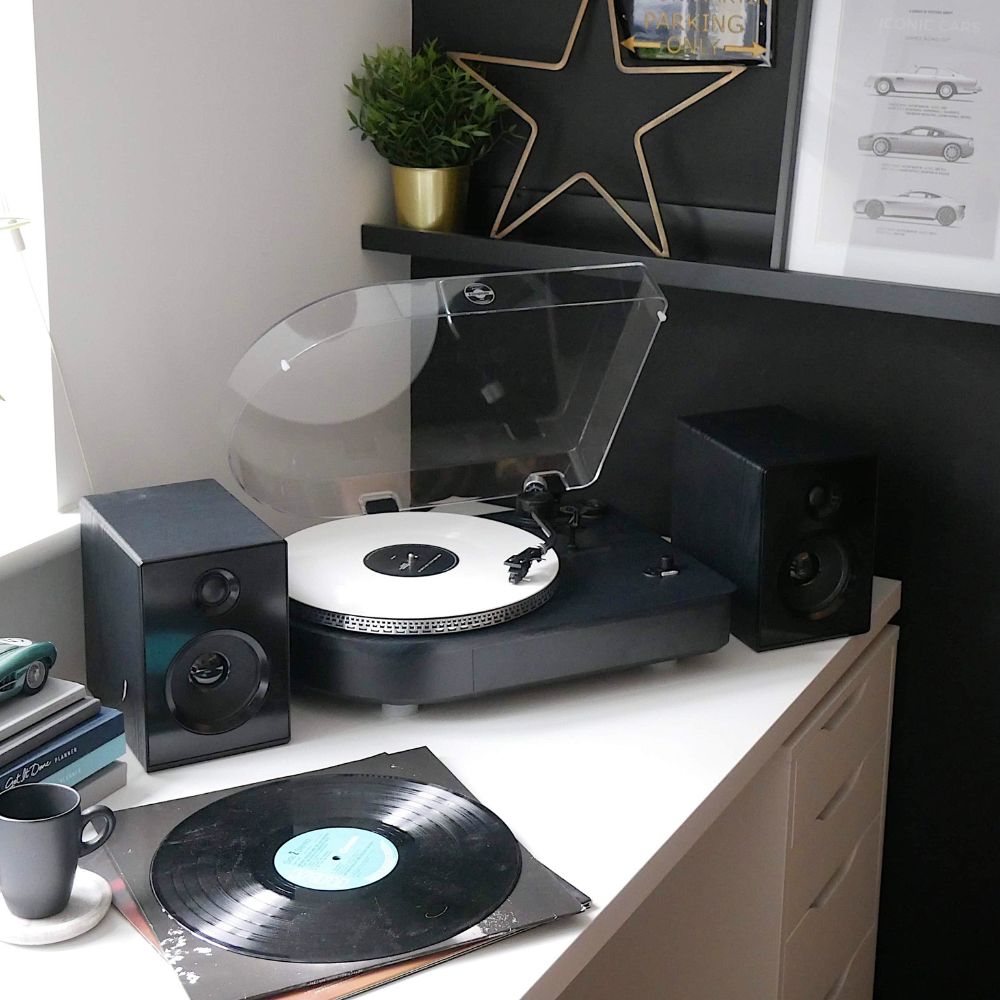 Camden Luxury Record Player with Bluetooth - Black
