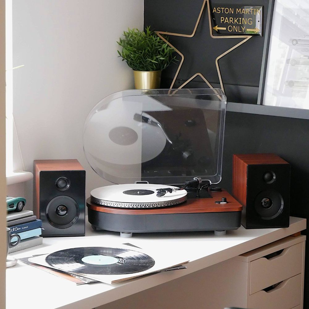 Camden Luxury Record Player with Bluetooth - Teak
