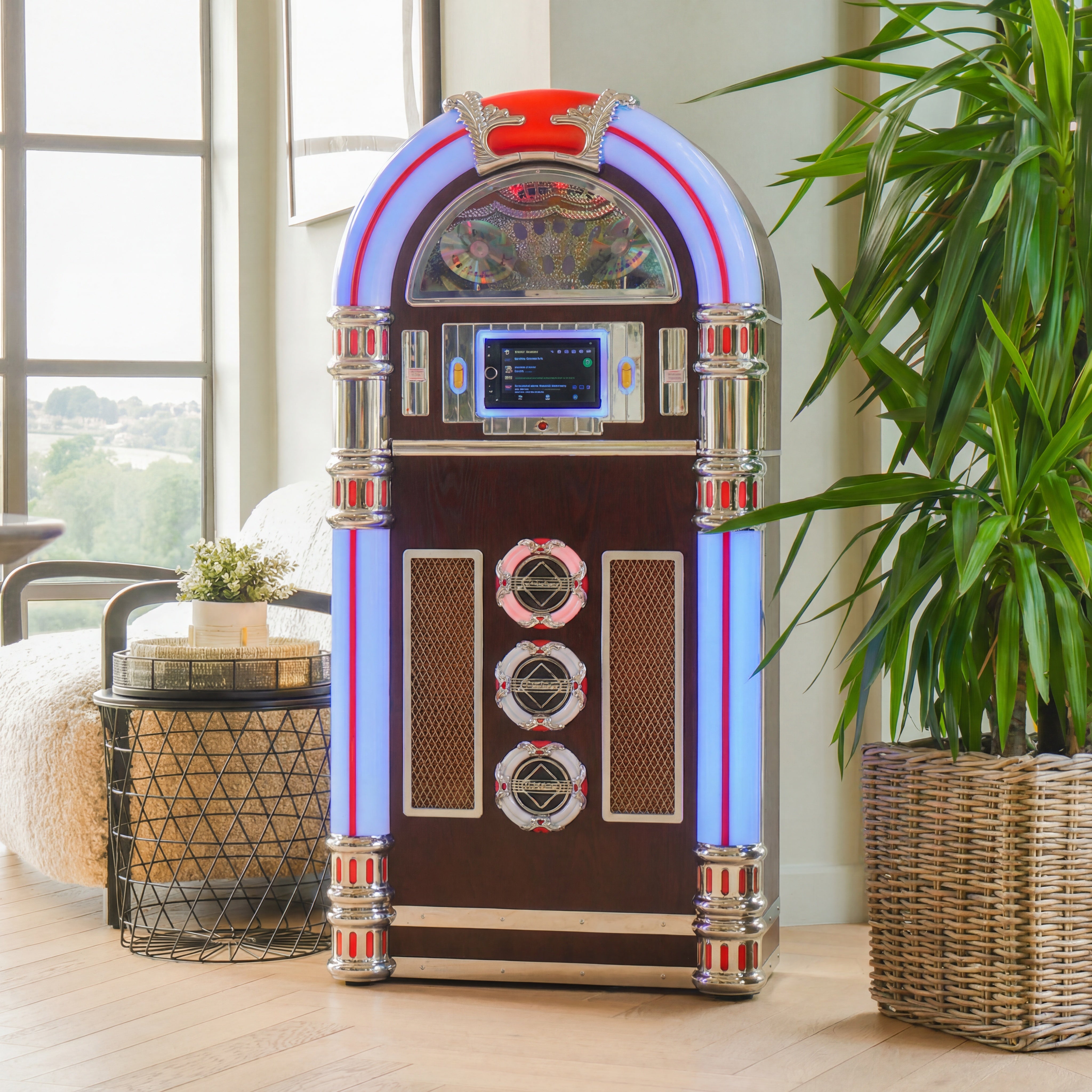 Touch Rock 50 MW Touch Screen Jukebox Wifi Enabled - Dark Wood