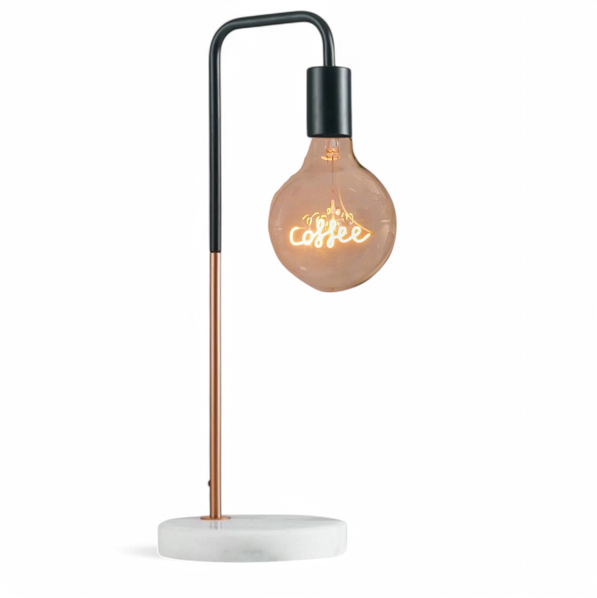 Coffee Text Bulb & Desk Lamp - Screw Up