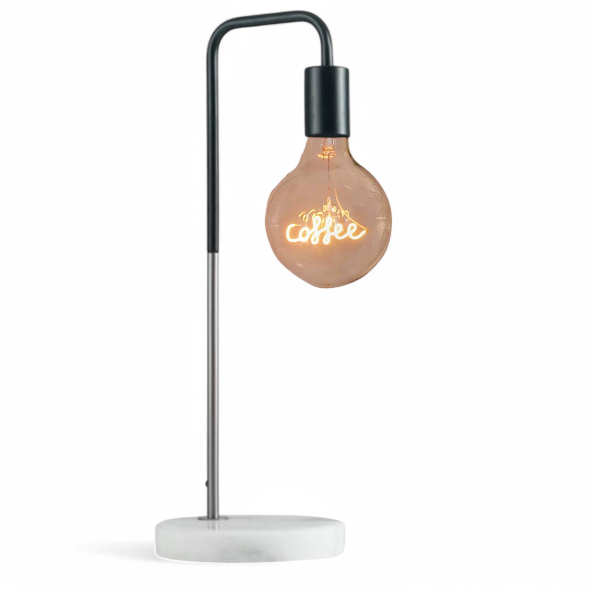 Coffee Text Bulb & Desk Lamp - Screw Up