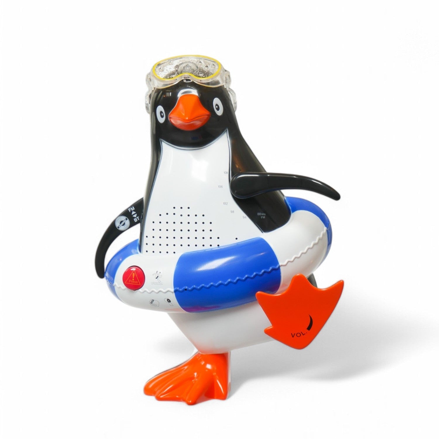 Penguin Shower Radio And Bluetooth Speaker- Blue