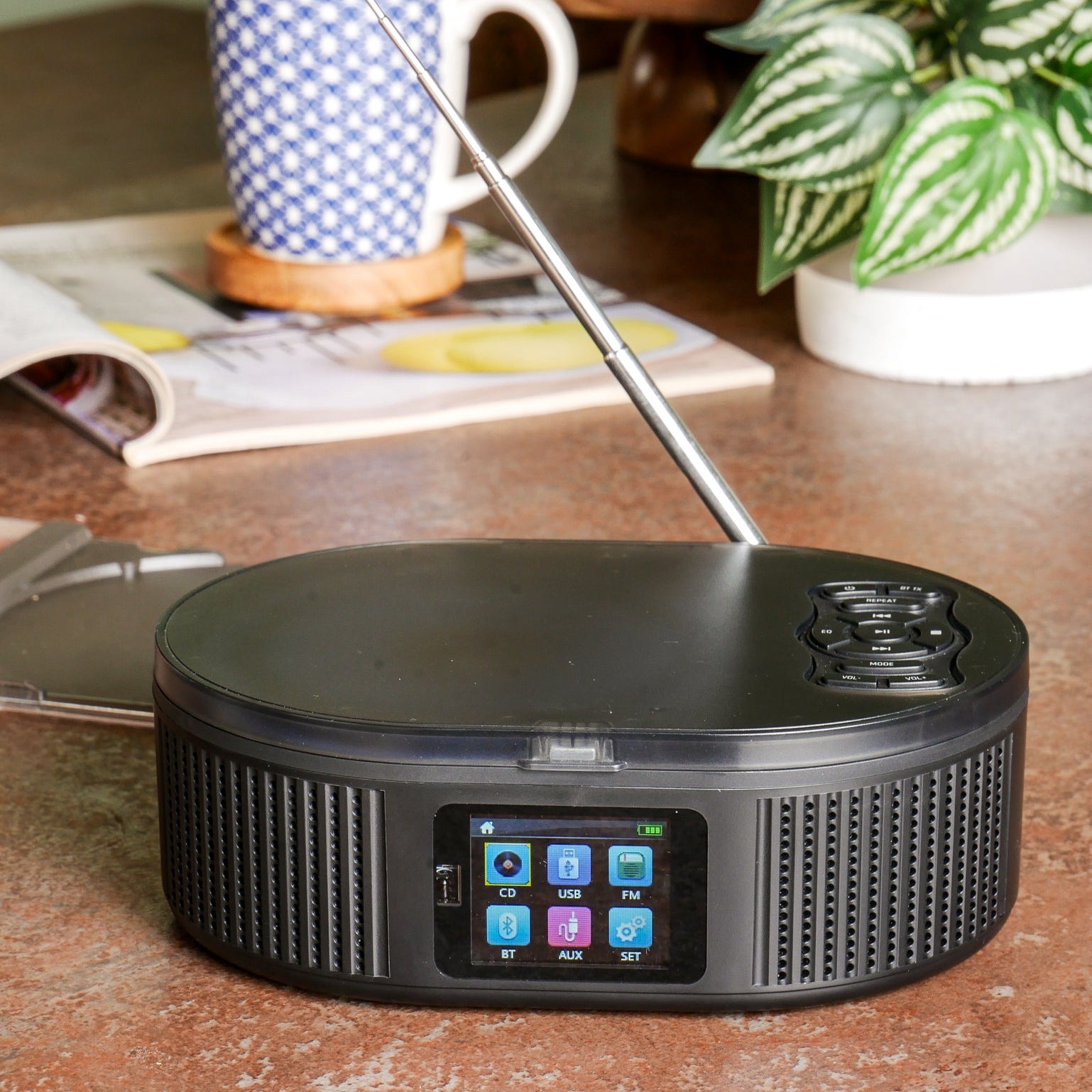 Boyard CD Player FM Radio and Bluetooth Playback