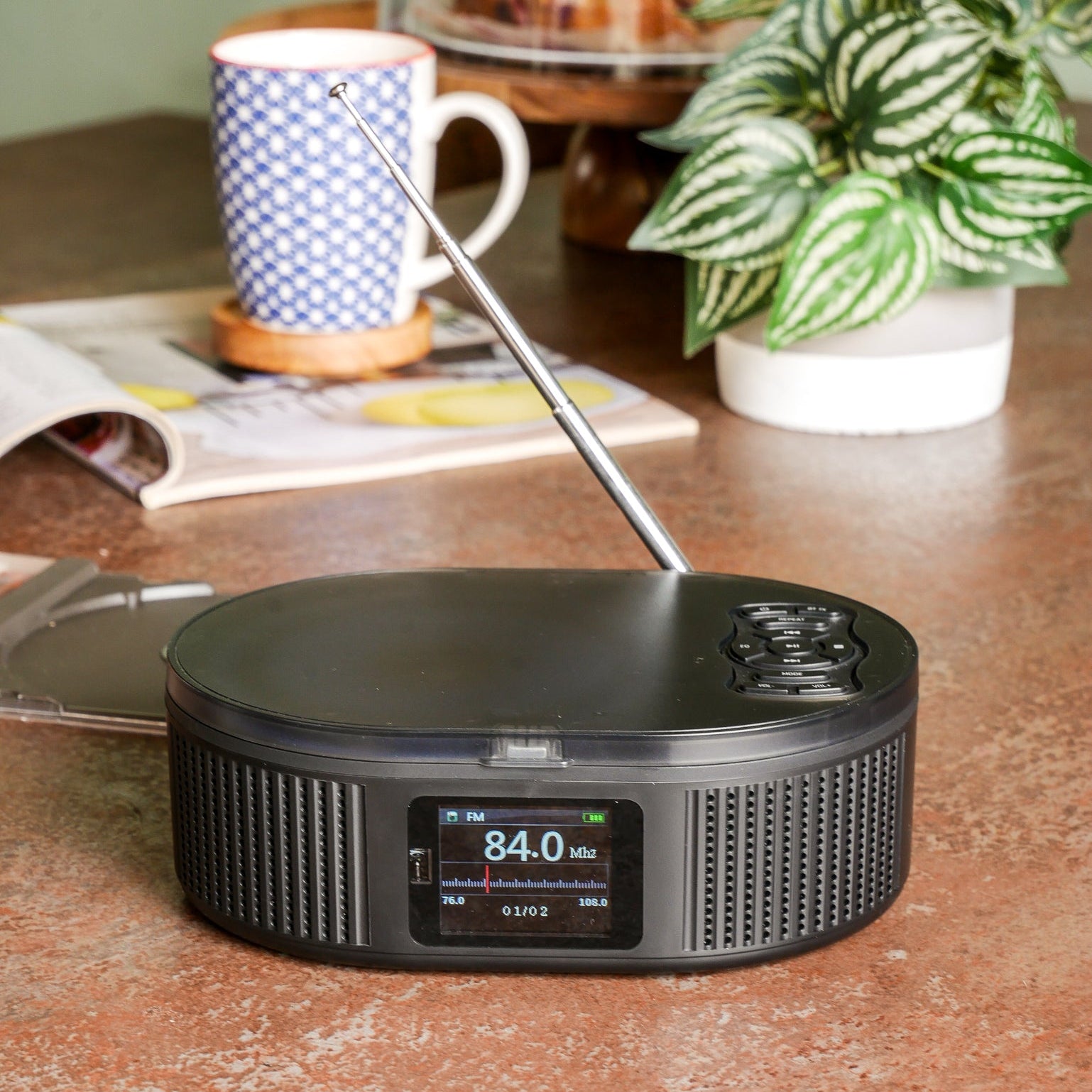 Boyard CD Player FM Radio and Bluetooth Playback