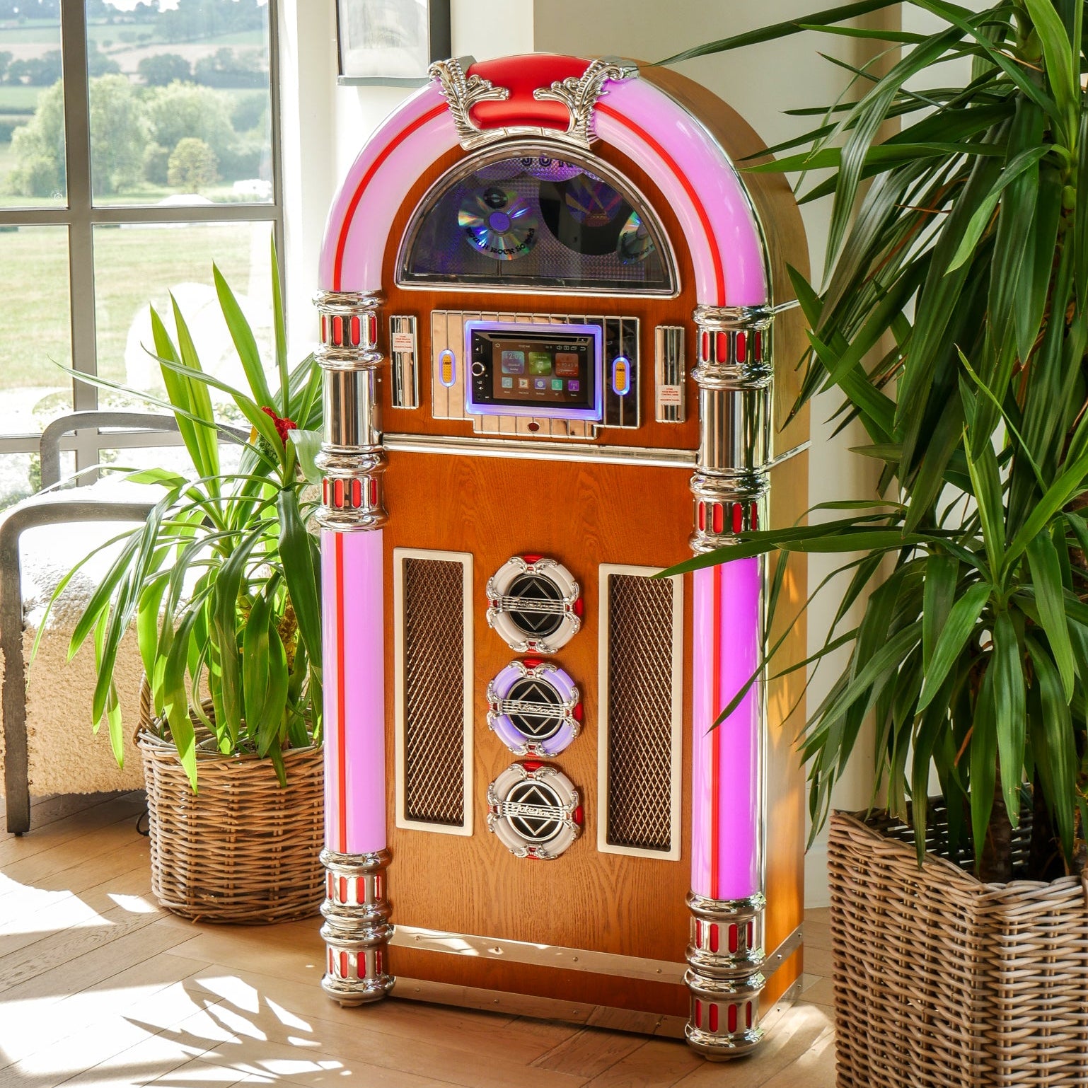 Touch Rock 50 MW Touch Screen Jukebox Wifi Enabled - Light Wood
