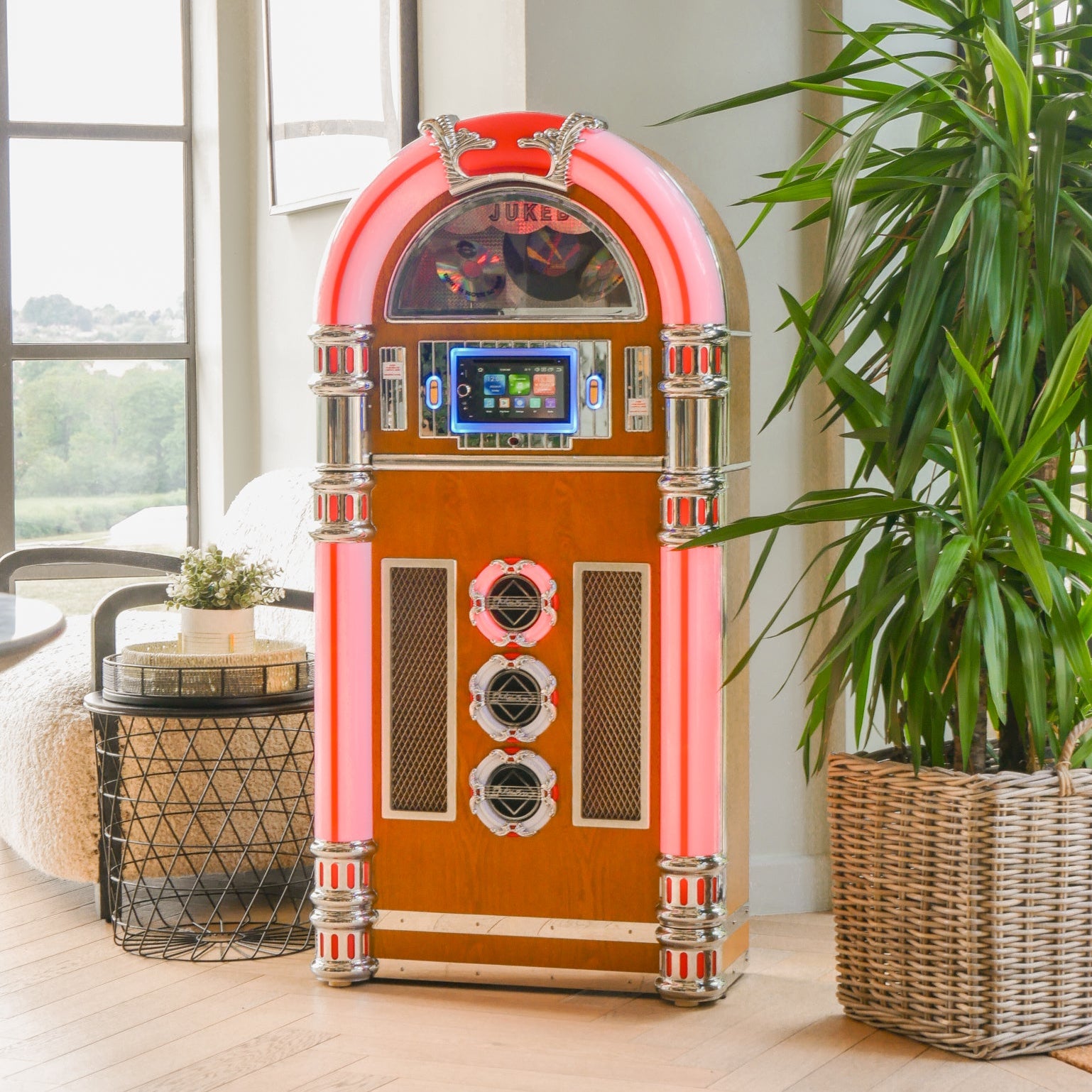 Touch Rock 50 MW Touch Screen Jukebox Wifi Enabled - Light Wood
