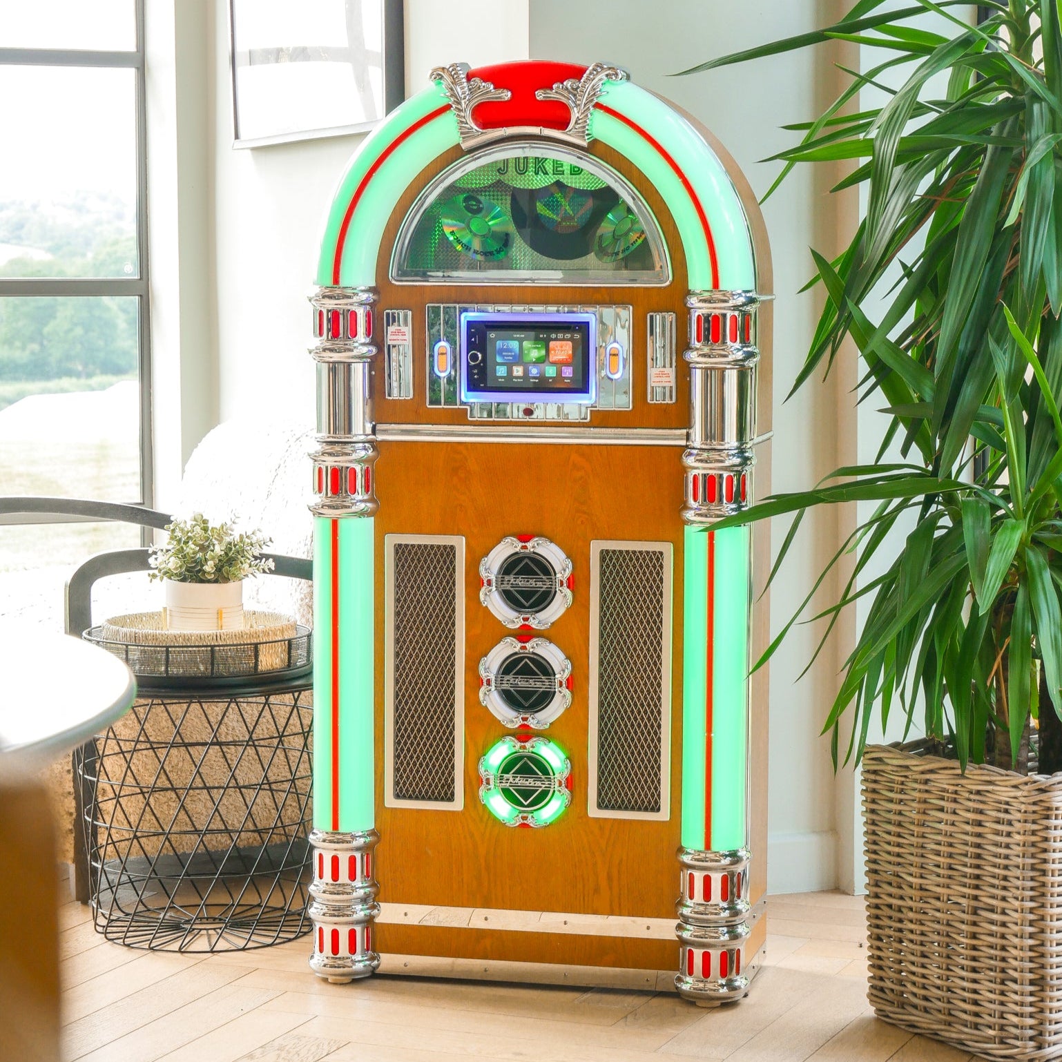 Touch Rock 50 MW Touch Screen Jukebox Wifi Enabled - Light Wood