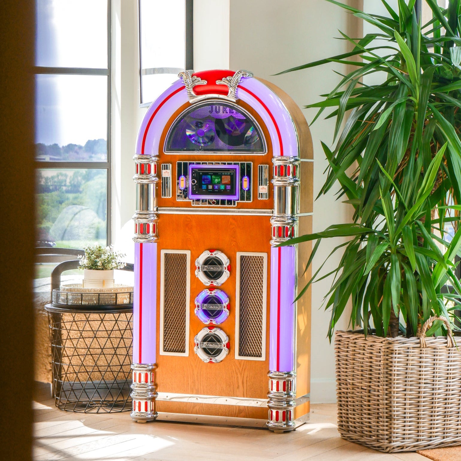 Touch Rock 50 MW Touch Screen Jukebox Wifi Enabled - Light Wood