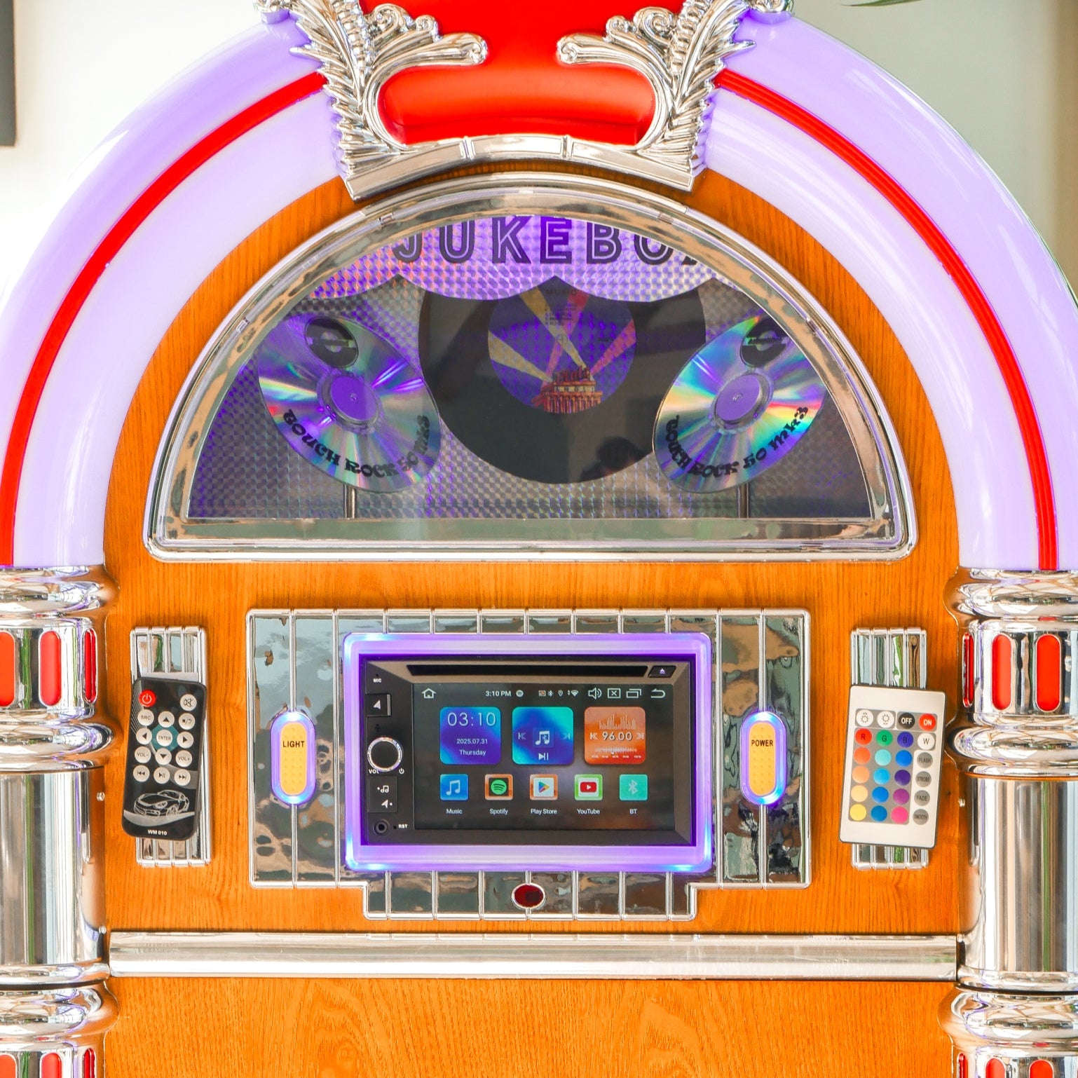 Touch Rock 50 MW Touch Screen Jukebox Wifi Enabled - Light Wood