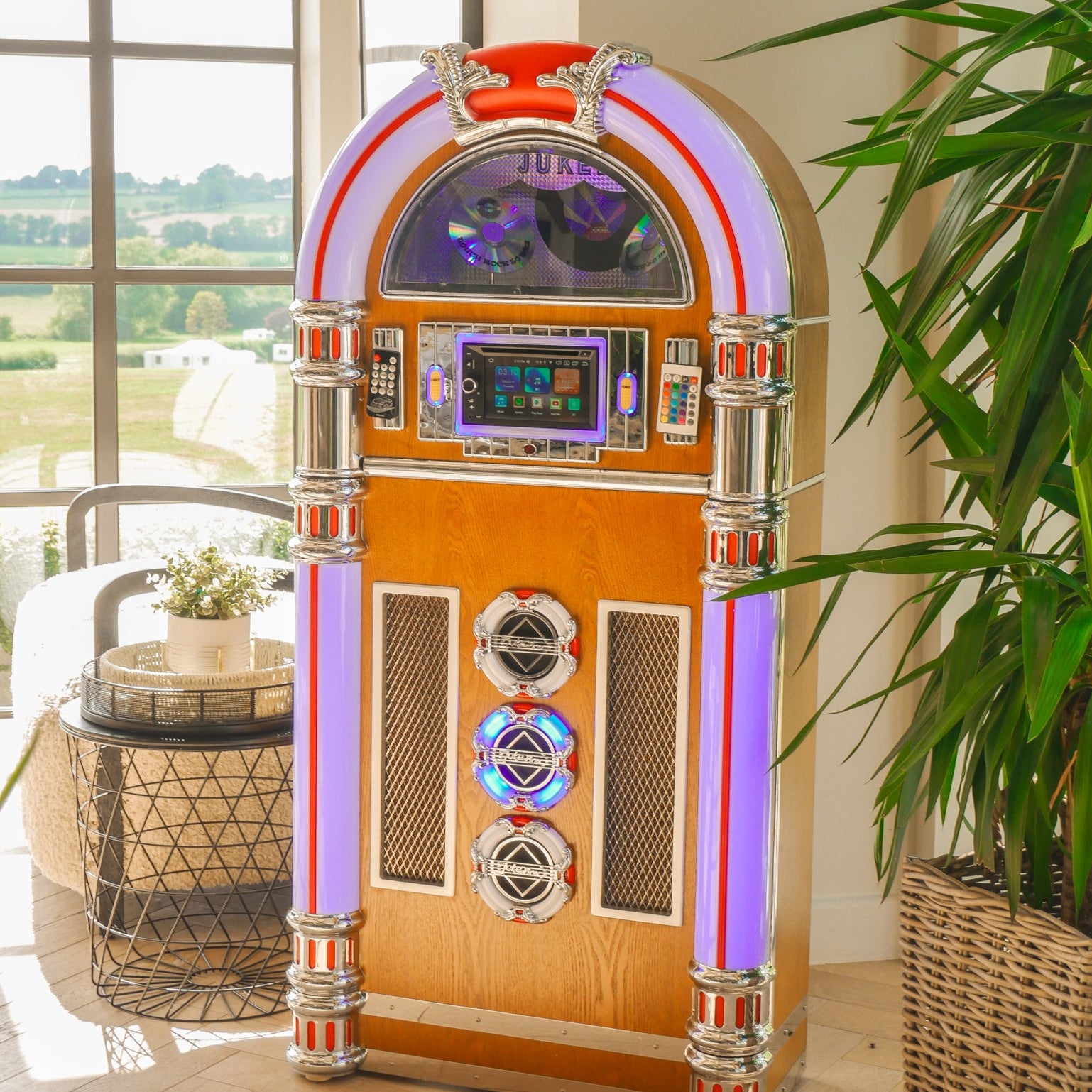 Touch Rock 50 MW Touch Screen Jukebox Wifi Enabled - Light Wood