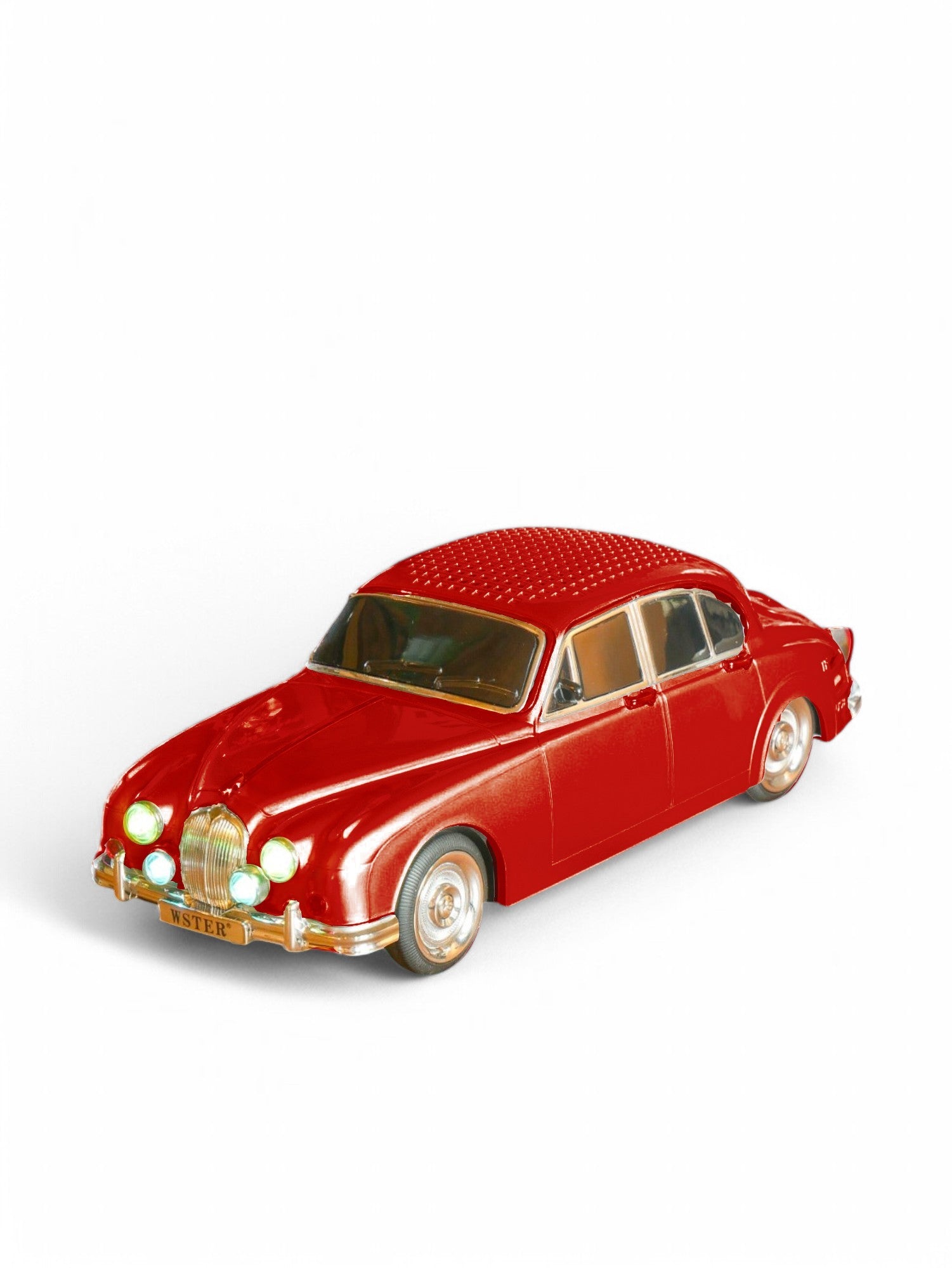 Classic MKII Retro Car Bluetooth Speaker & FM Radio - Red