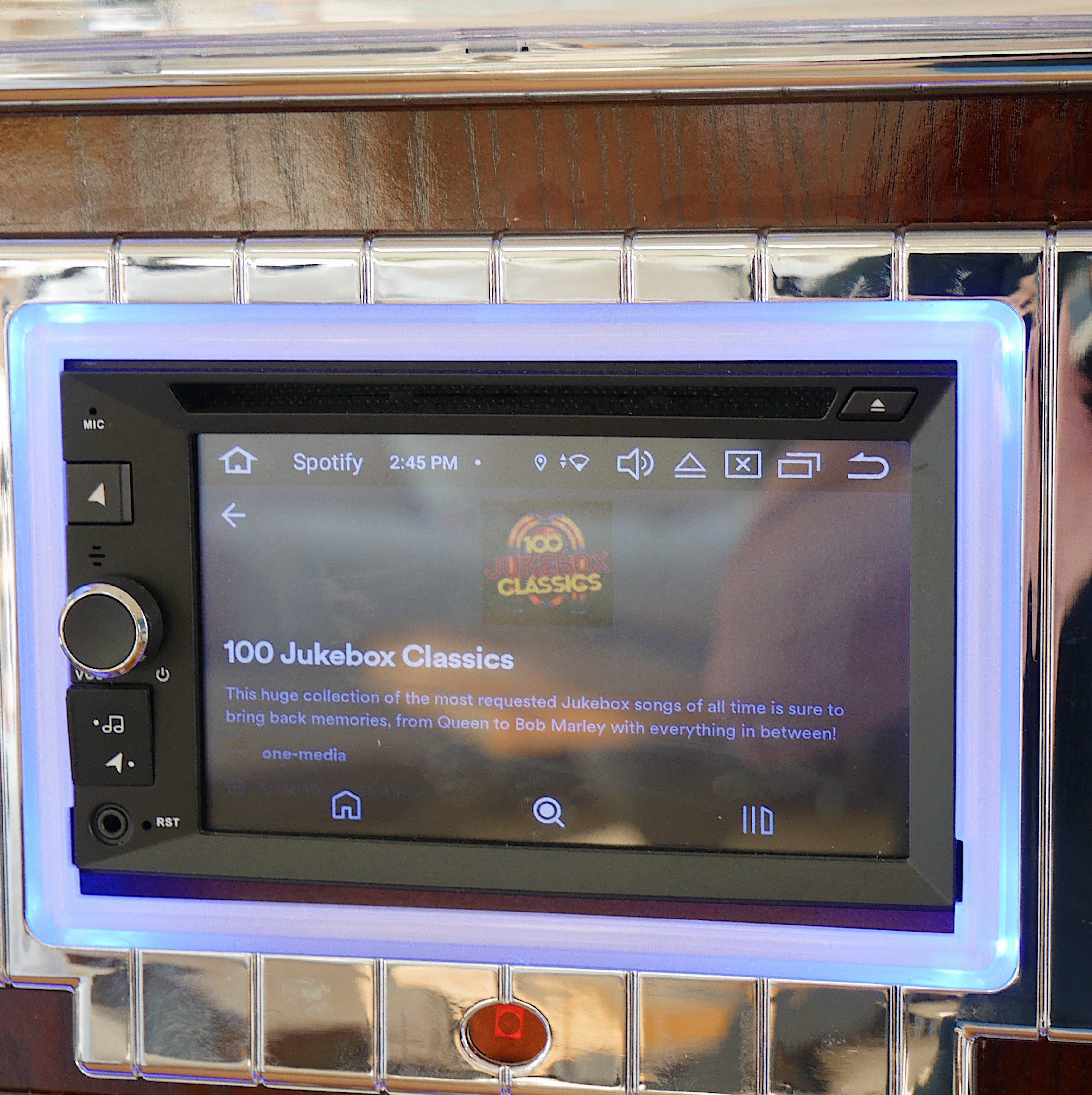 Touch Rock 50 MW Touch Screen Jukebox Wifi Enabled - Dark Wood