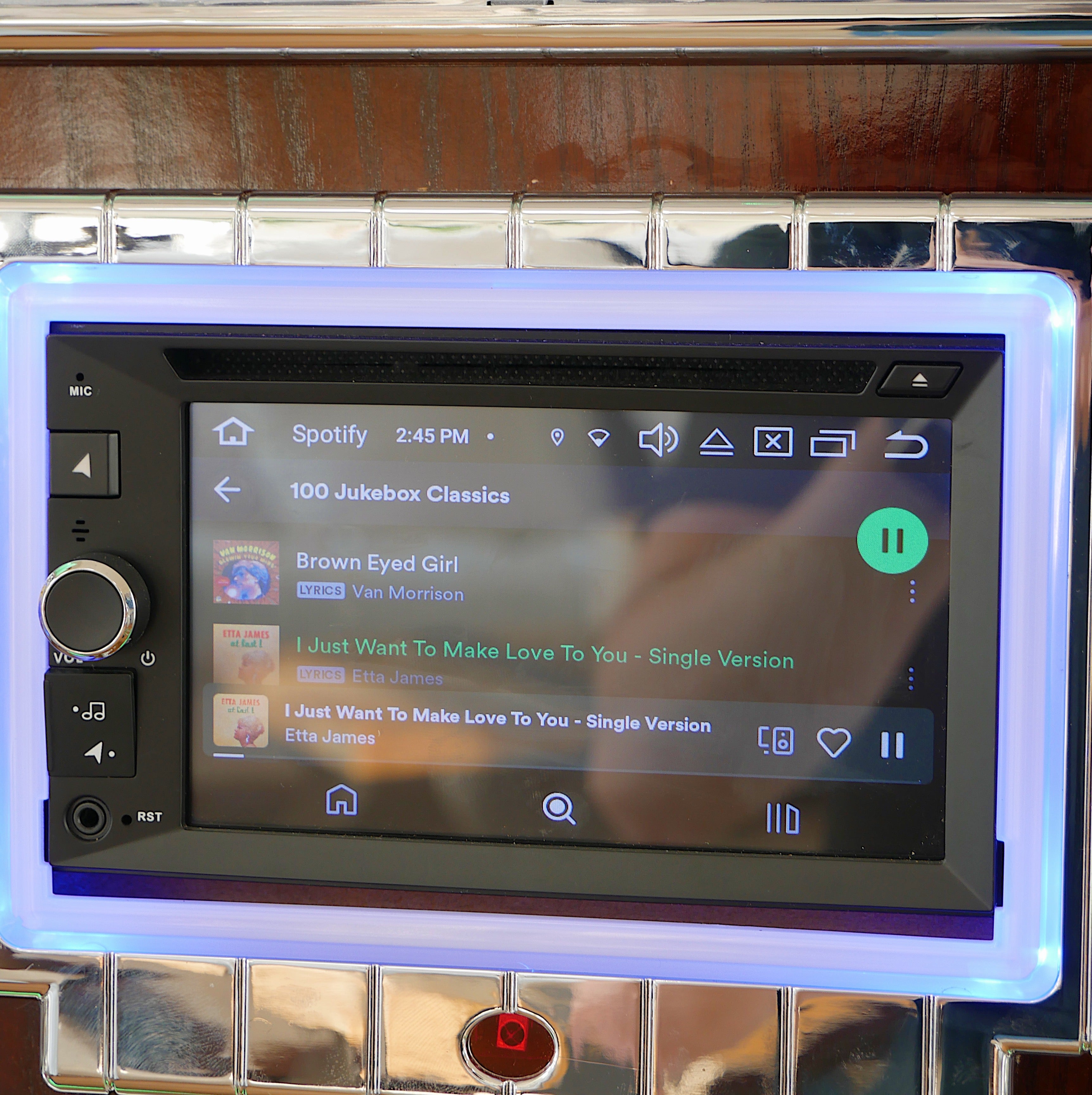 Touch Rock 50 MW Touch Screen Jukebox Wifi Enabled - Dark Wood