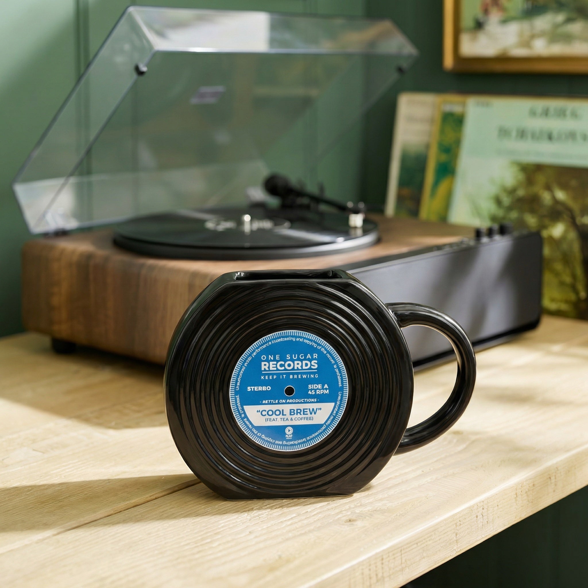 Vinyl Record Mug – Retro Music Lover’s Coffee Mug