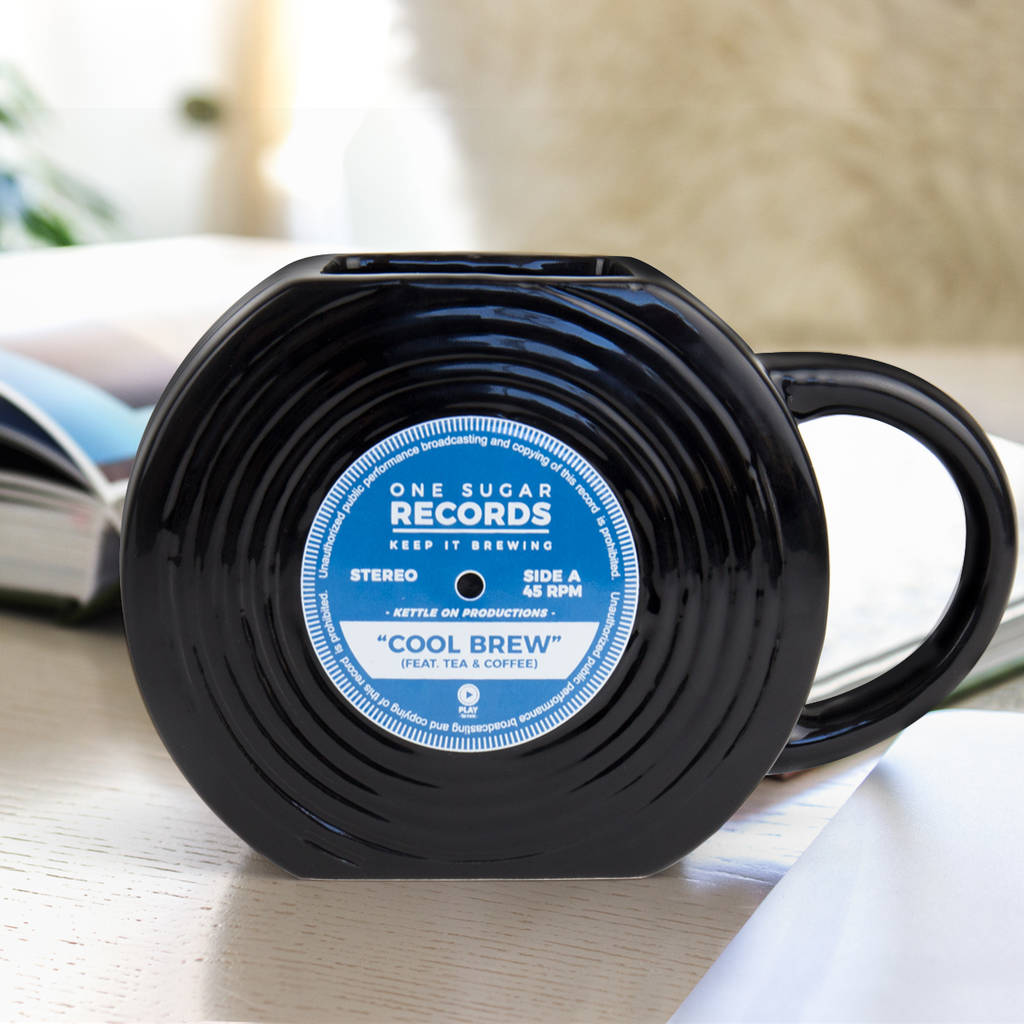 Vinyl Record Mug – Retro Music Lover’s Coffee Mug