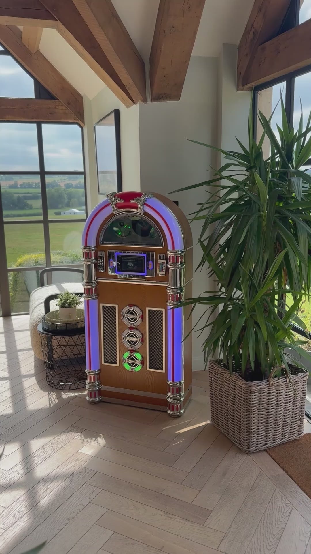 Touch Rock 50 MW Touch Screen Jukebox Wifi Enabled - Light Wood