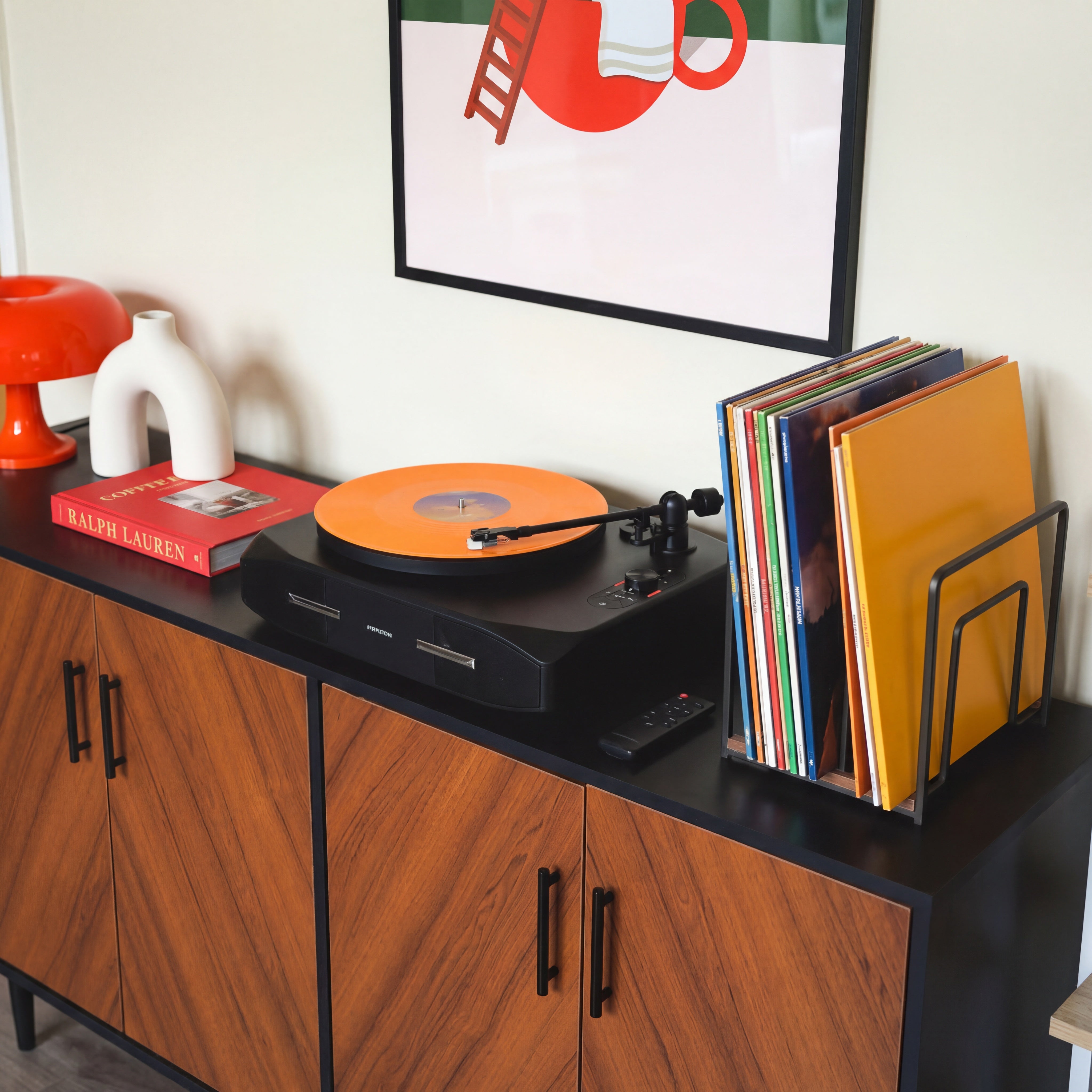 Mayfair Fully Automatic Record Player With Built in Speakers