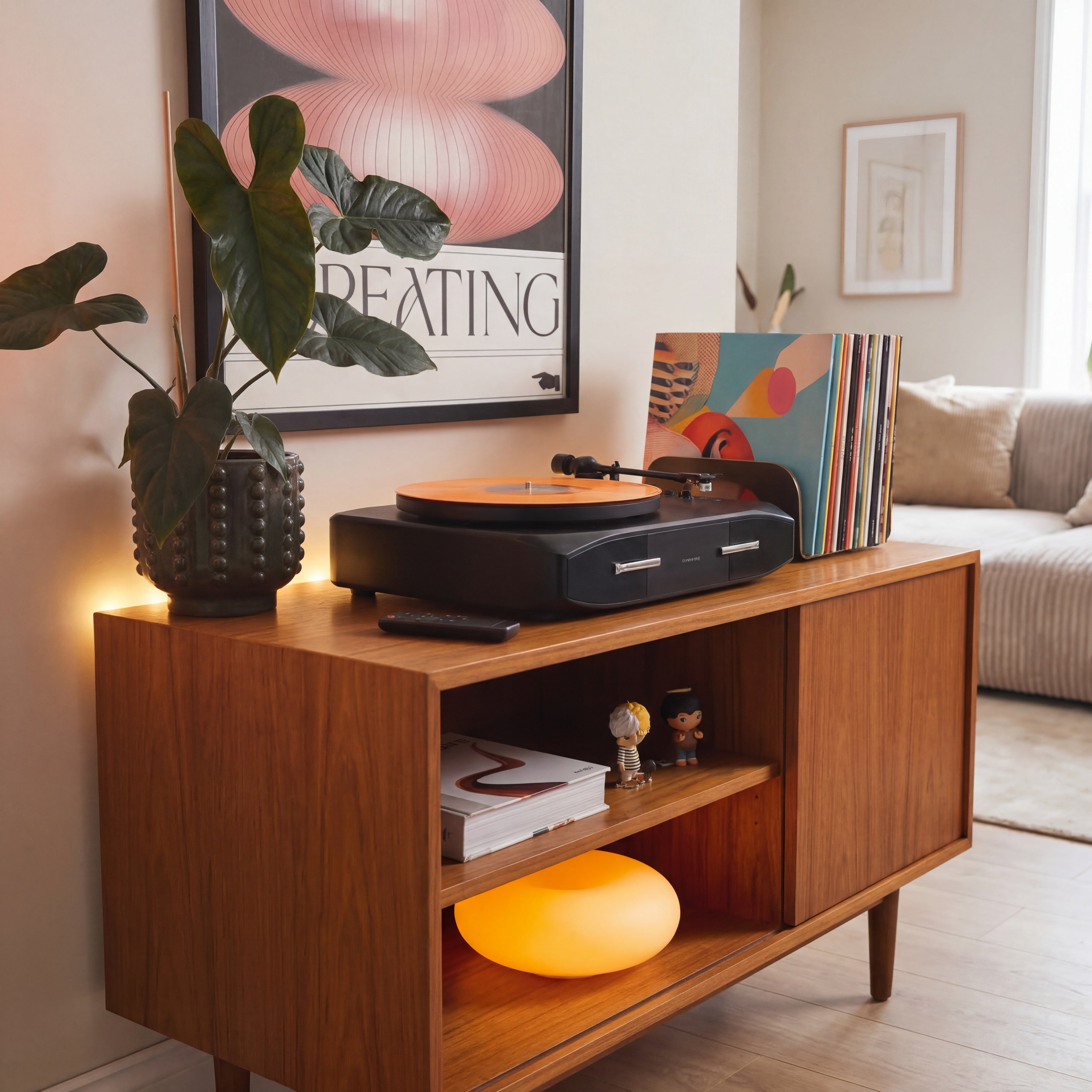 Mayfair Fully Automatic Record Player With Built in Speakers