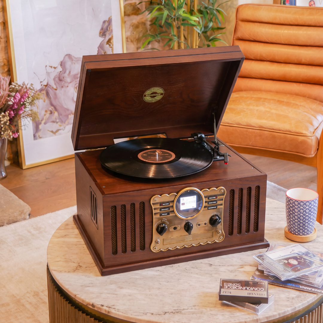 Westminster Nostalgic Wooden Music Center Dark Wood
