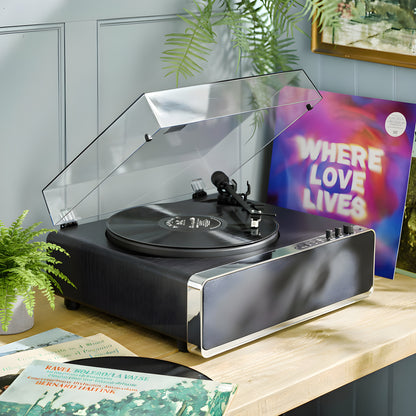 Richmond Deluxe High Power Record Player - Black