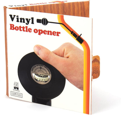 Vinyl Record Bottle Opener – Retro Music Style Bar Accessory