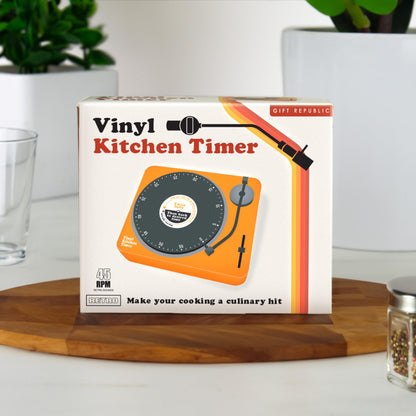 Vinyl Turntable Kitchen Timer – Retro Record Player Cooking Timer