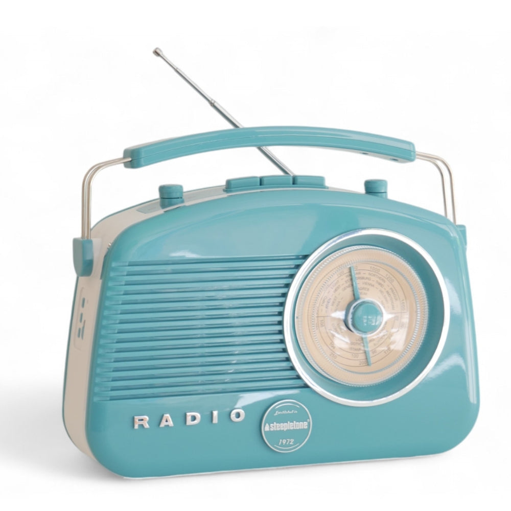 Brighton Retro Radio with Bluetooth - Blue