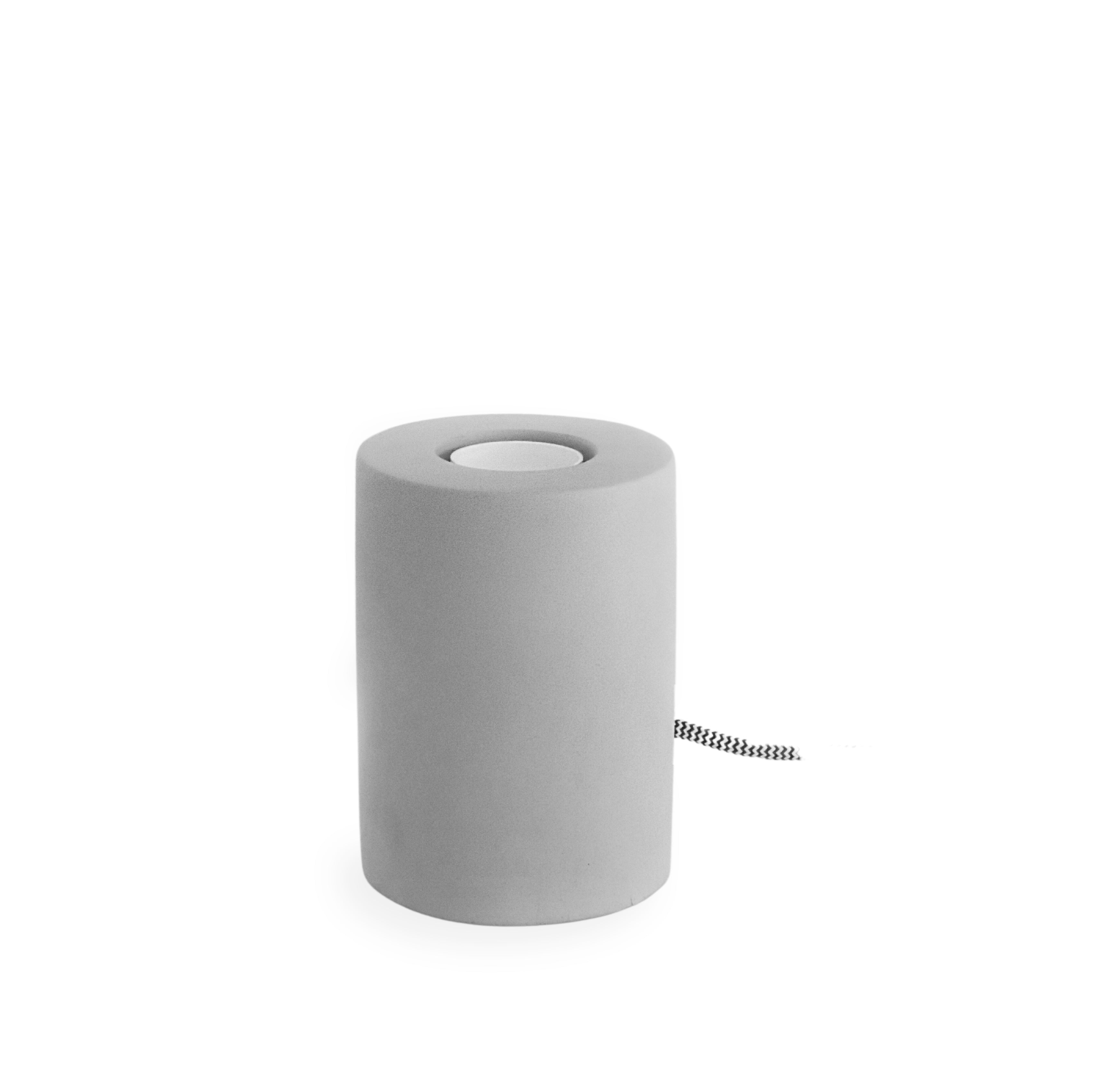 Grey Concrete Stone Desk Lamp