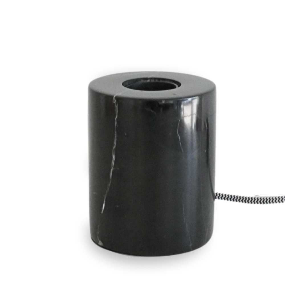 Black Marble Stone Desk Lamp