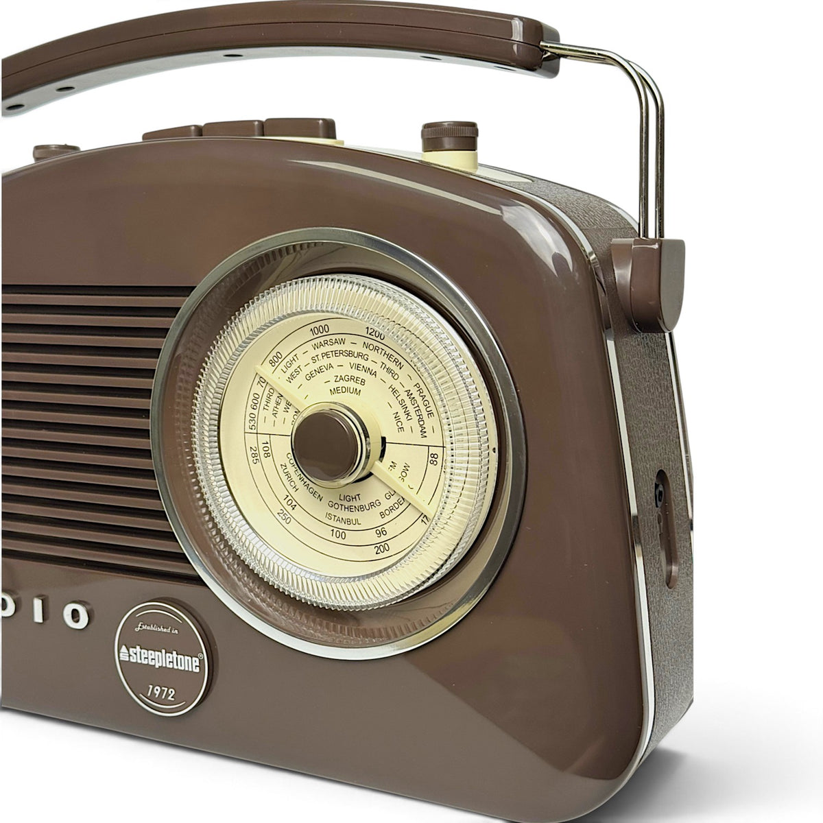 Brighton Retro Radio with Bluetooth - Espresso Brown