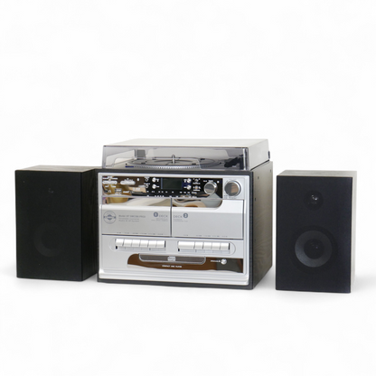 BTSMC386 Pro Silver Music Centre With Speakers