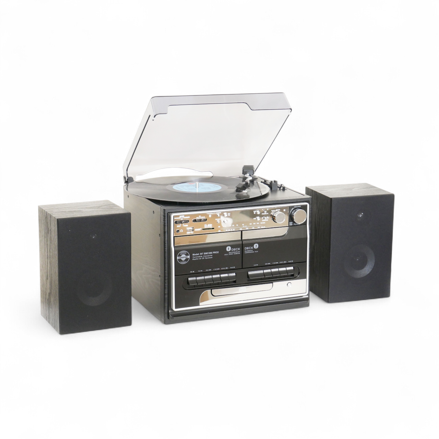 BTSMC386 Pro Black Music Centre With Speakers
