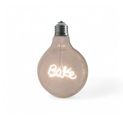 Bake Text Bulb & Desk Lamp - Screw Up