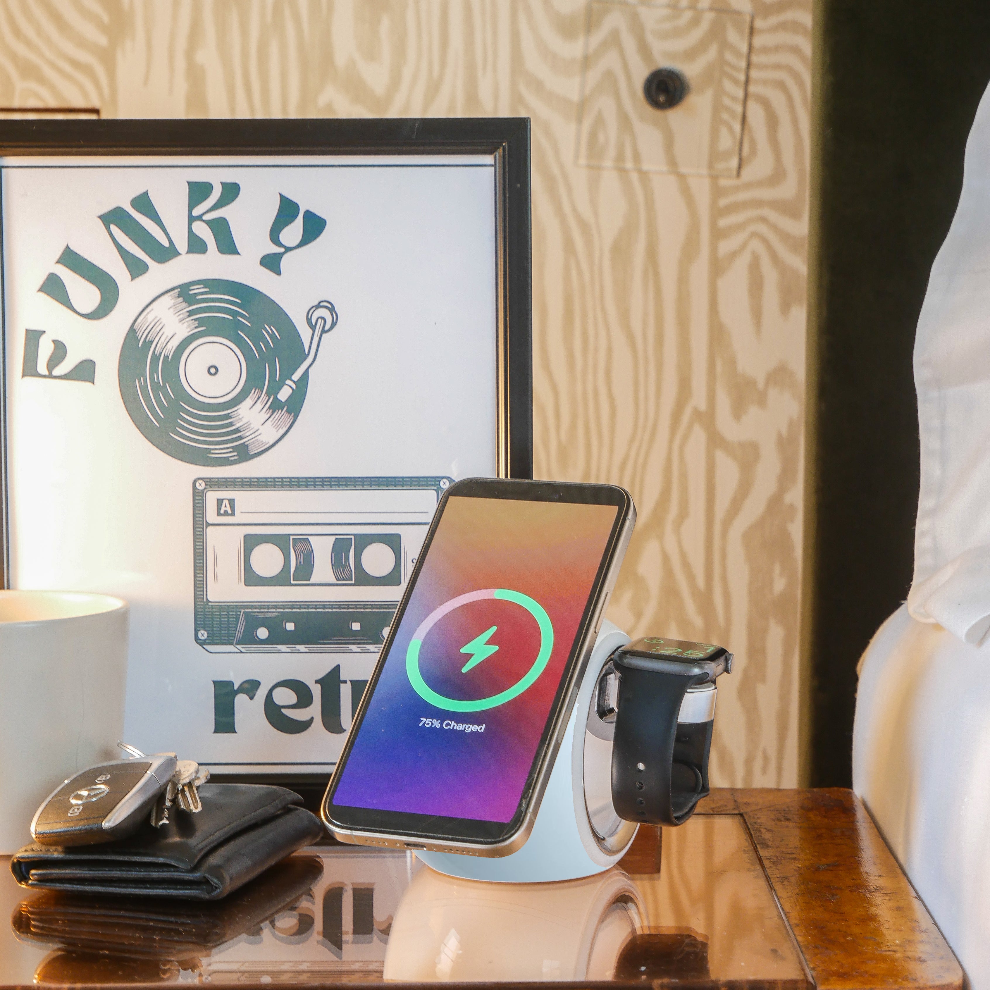 Capsule 3 in 1 Apple Wireless Charging Station - Blue