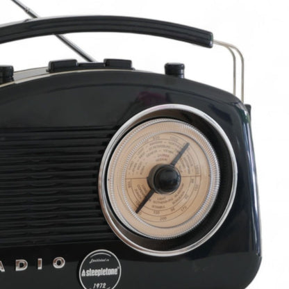 Brighton Retro Radio with Bluetooth - Black