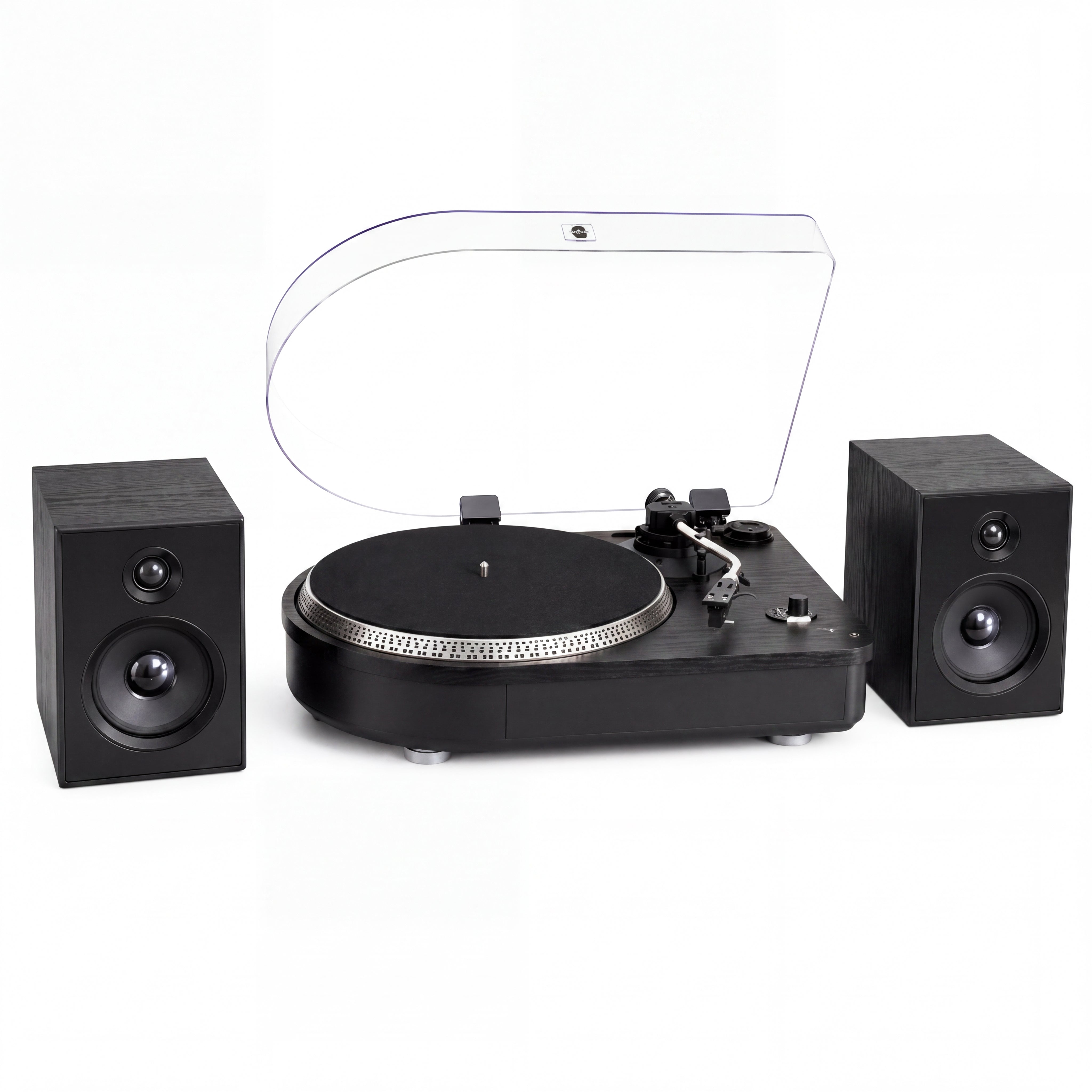 Camden Luxury Record Player with Bluetooth - Black