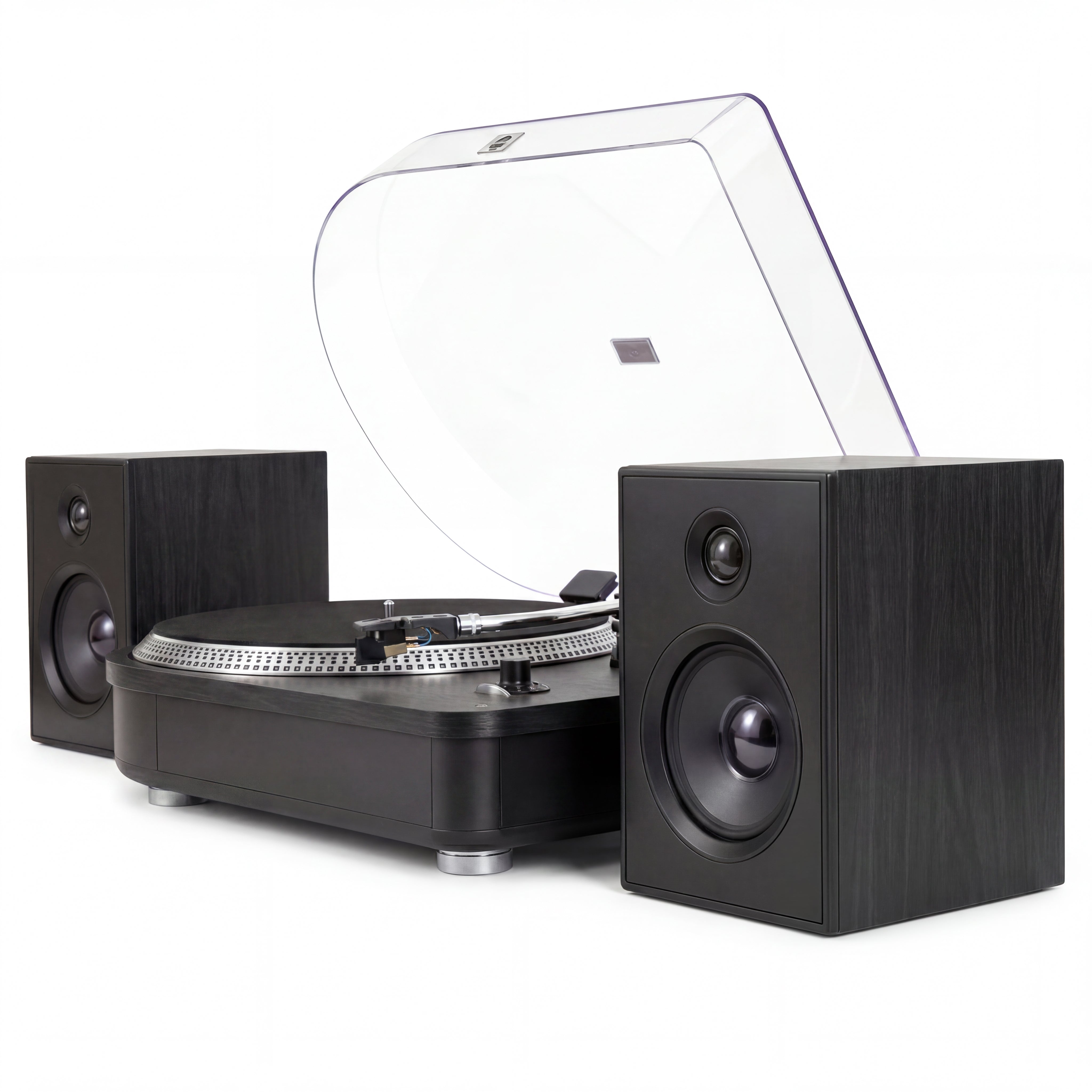 Camden Luxury Record Player with Bluetooth - Black