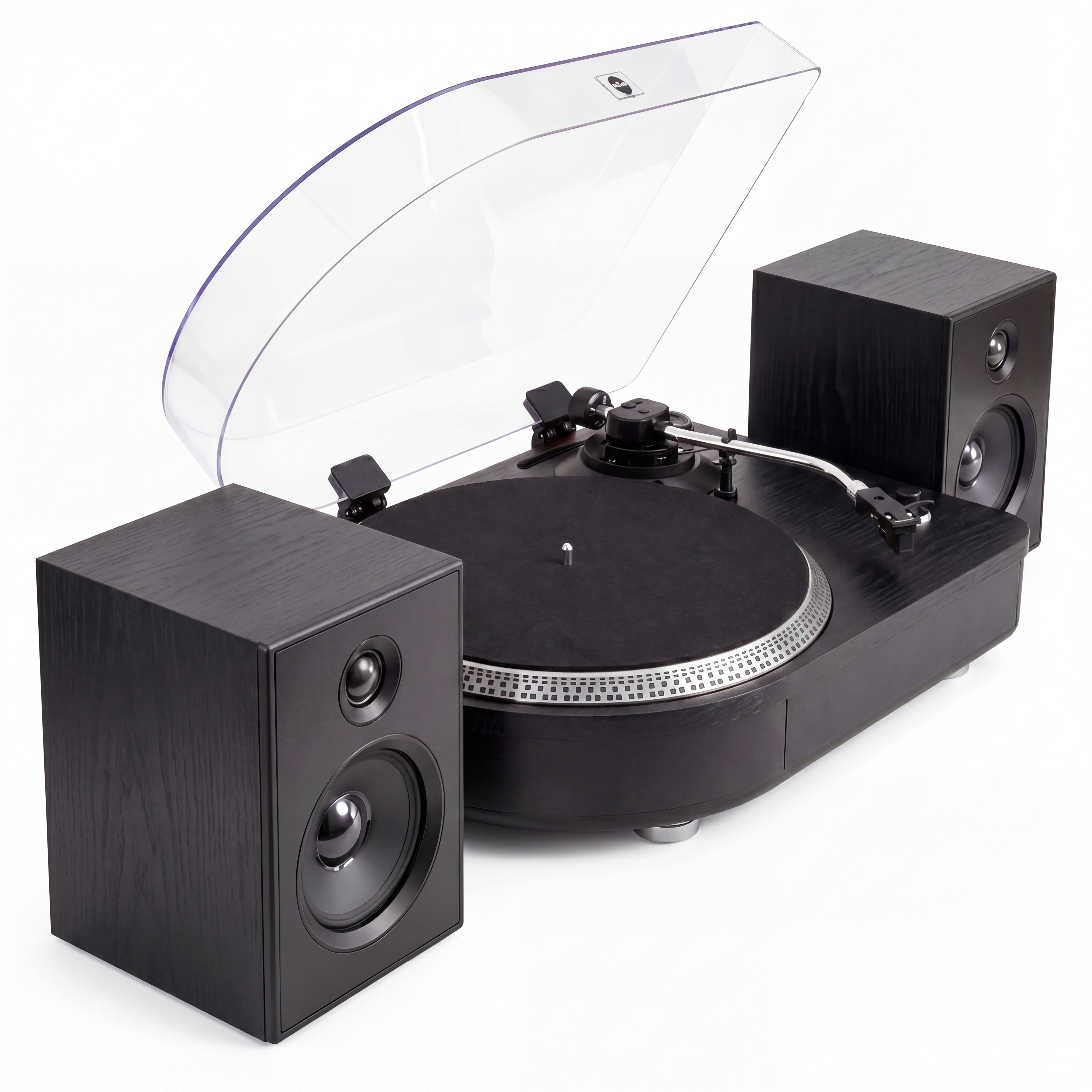 Camden Luxury Record Player with Bluetooth - Black