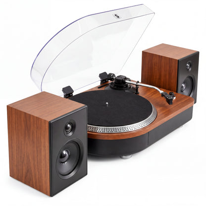 Camden Luxury Record Player with Bluetooth - Teak