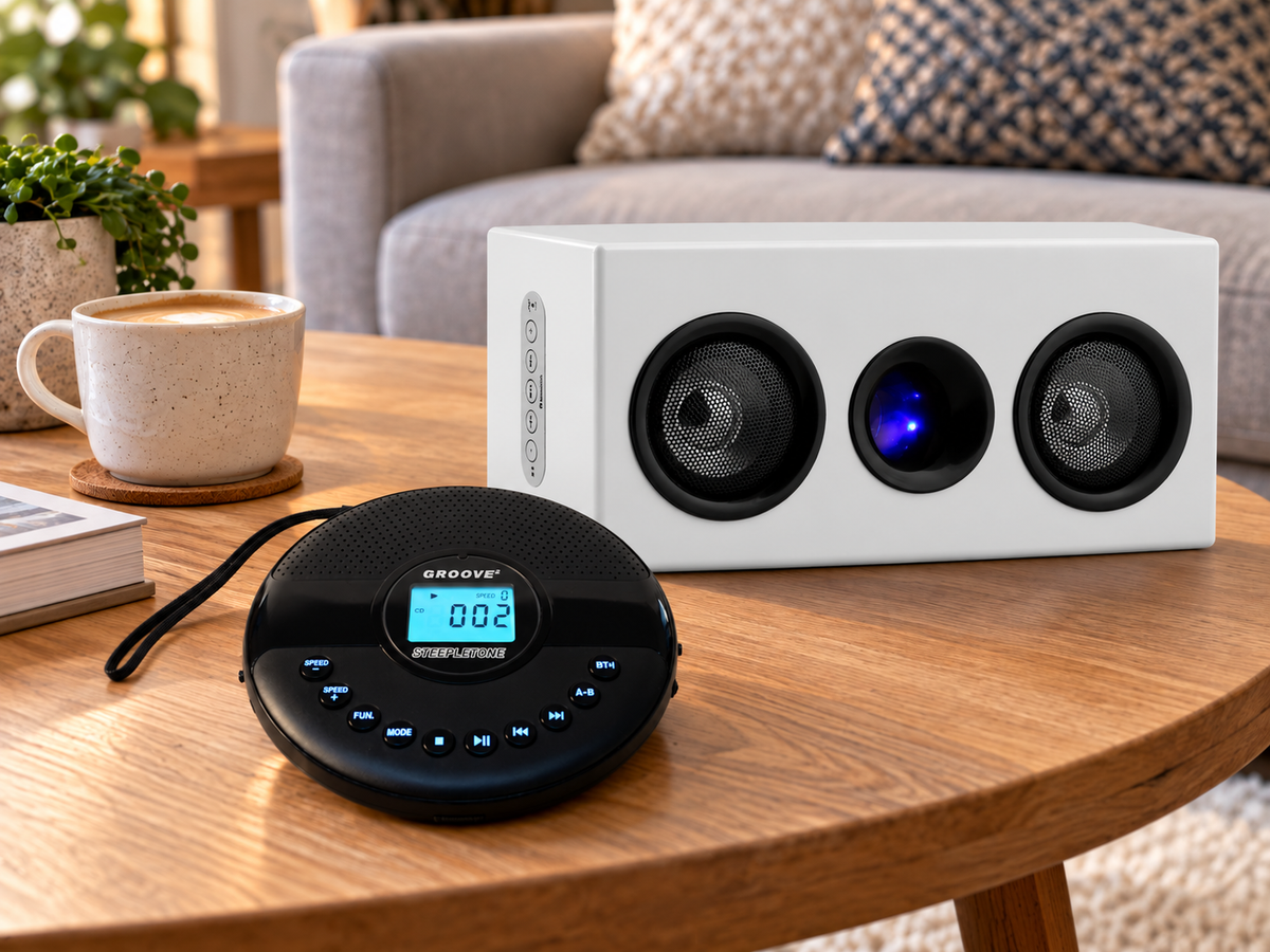 Groove2 Rechargeable CD Player Bluetooth Transmit and Receive
