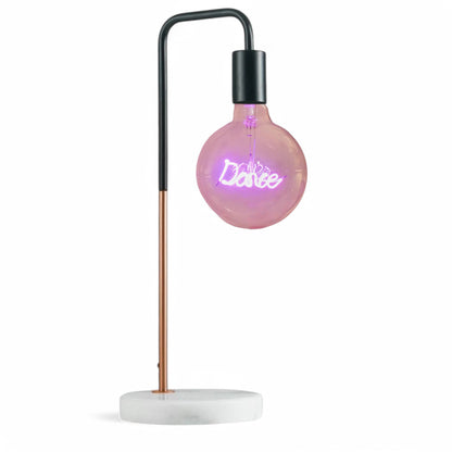 Dance Text Bulb & Desk Lamp - Screw Up