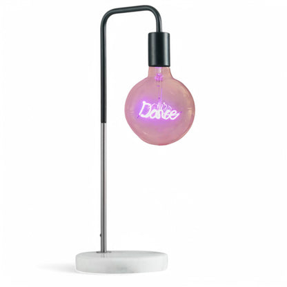 Dance Text Bulb & Desk Lamp - Screw Up