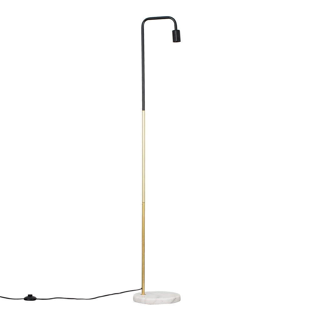 Gold & Black Floor Standing Lamp