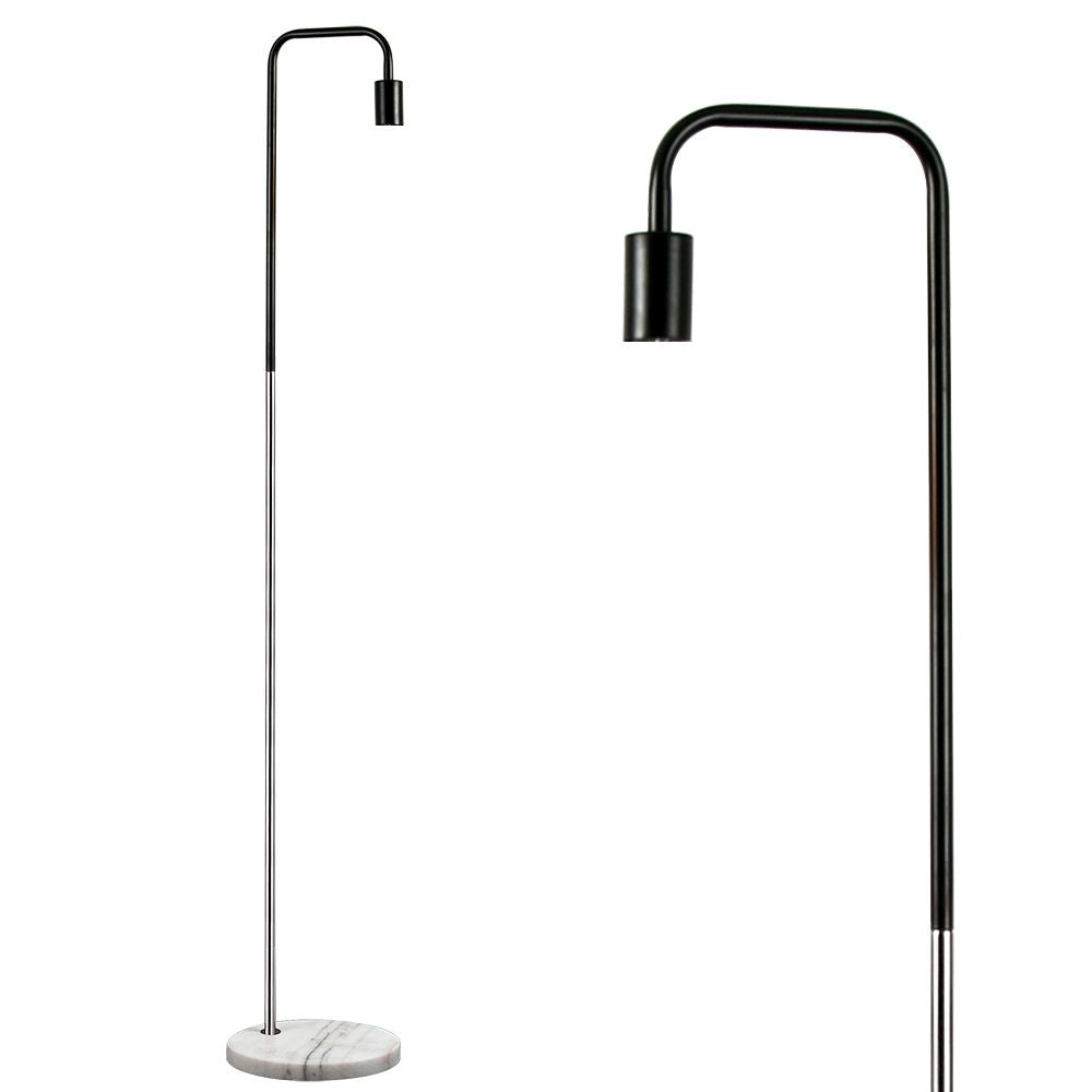 Silver & Black Floor Standing Lamp