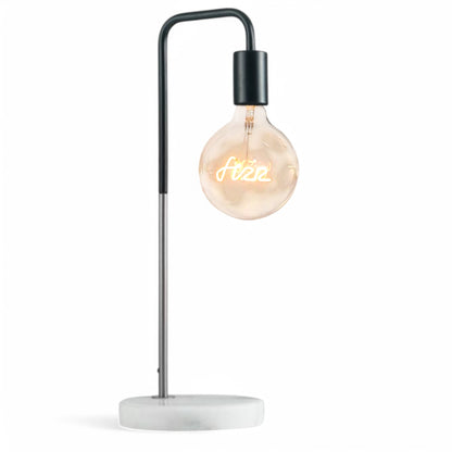 Fizz Yellow Text Bulb & Desk Lamp - Screw Up